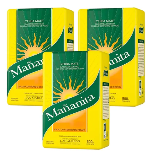Yerba Mate Mañanita Tradicional 3x2 500g 1