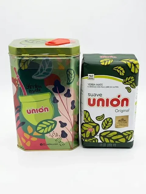 Lata Union + Yerba Mate Union Suave 500 Gr