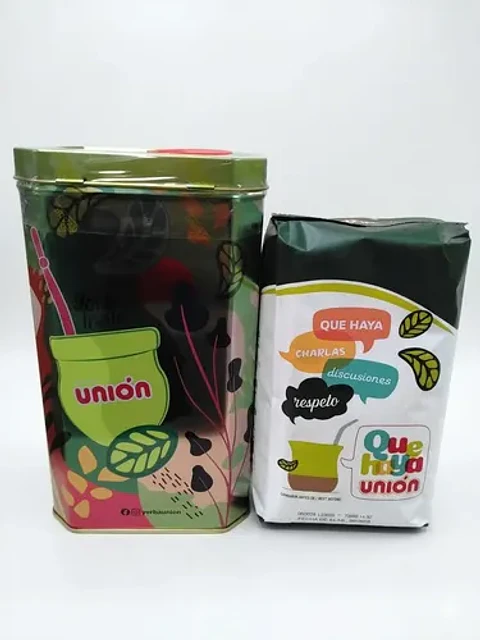 Lata Union + Yerba Mate Union Suave 500 Gr