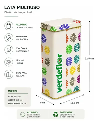 Yerba Mate Verdeflor 5 Sabores Surtidos Más Dispensador 500g 4