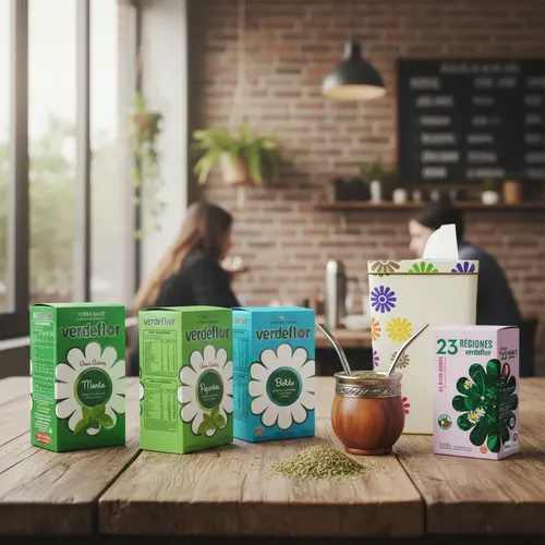 Yerba Mate Verdeflor 5 Sabores Surtidos Más Dispensador 500g 6