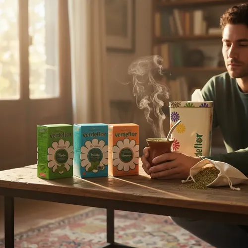 Yerba Mate Verdeflor 5 Sabores Surtidos Más Dispensador 500g 7