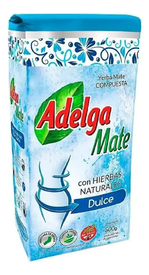 Yerba Mate Adelgamate Hierbas Naturales Dulce 500g Adelgamate Varios
