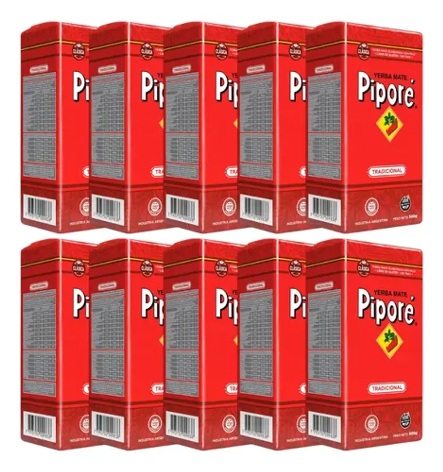Yerba Mate Piporé Tradicional Pack 10x500g 3