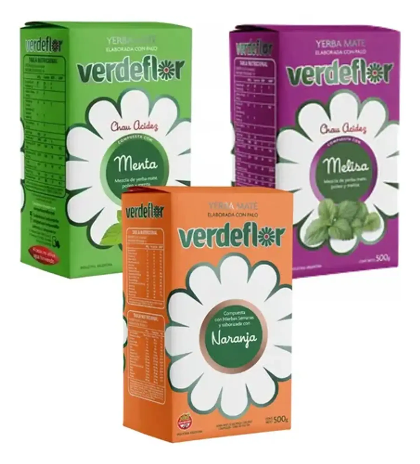 Yerba Mate Verdeflor Menta, Melisa Y Naranja 500g 4