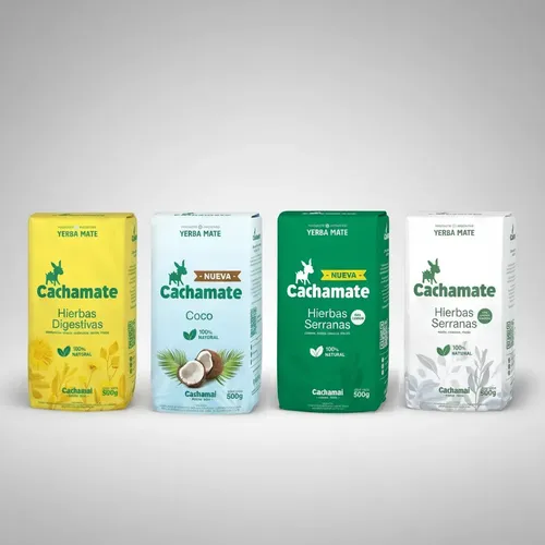 Yerba Mate Cachamate Pack 4 Variedades Surtidas 500g 1