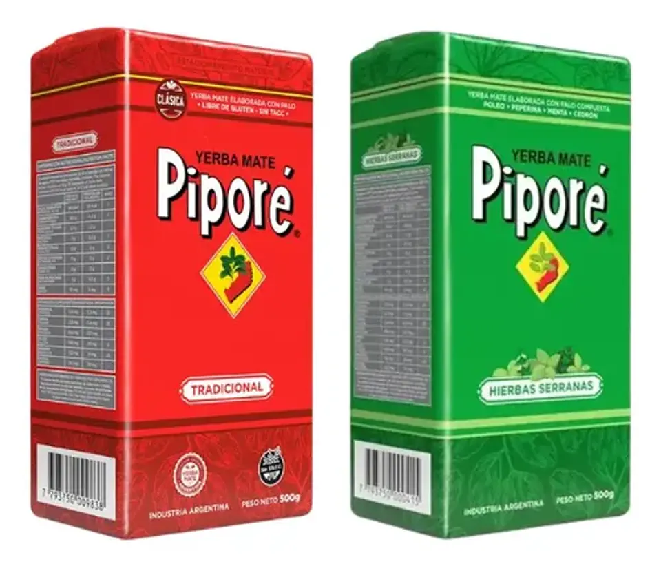 Yerba Mate Piporé Tradicional Y Hierbas Serranas 500g 2