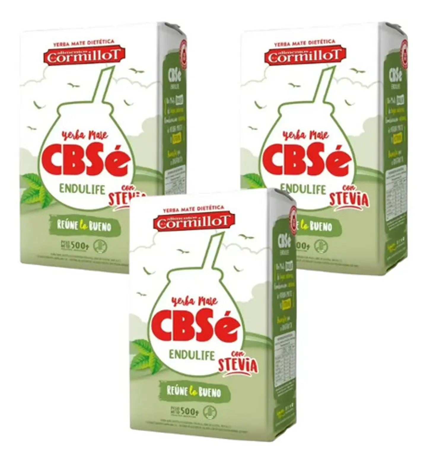 Yerba Mate Cbsé Endulife Pack 3x2 500g 1
