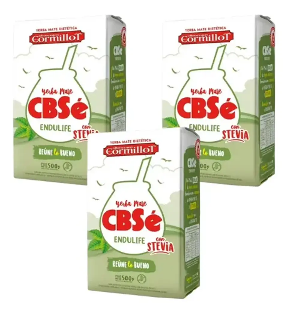 Yerba Mate Cbsé Endulife Pack 3x2 500g 3
