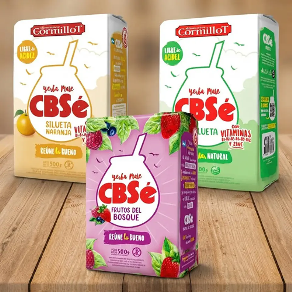 Pack 3 Yerba Mate Cbsé Silueta Y Frutos Del Bosque 500g 2