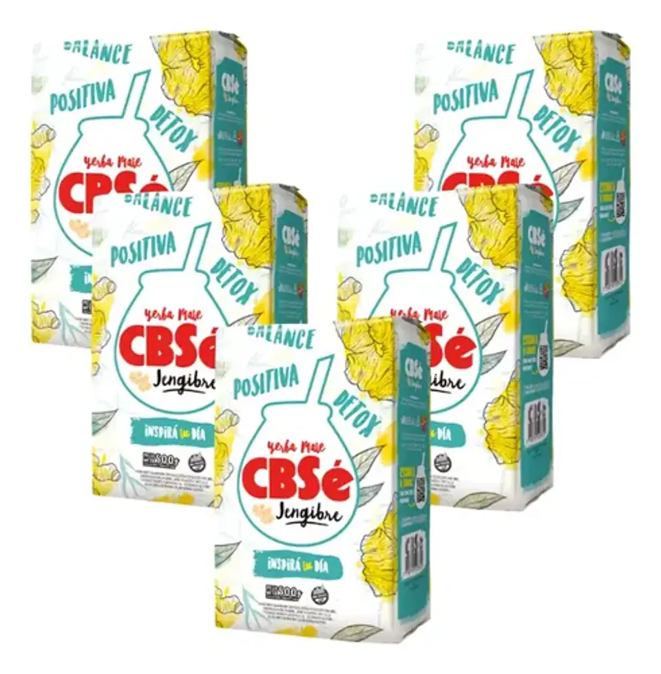 Yerba Mate Cbsé Jengibre Pack 5x4 500g 4