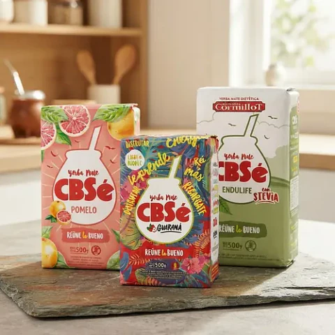 Pack 3 Yerba Mate Cbsé 500g Pomelo Guaraná Y Endulife