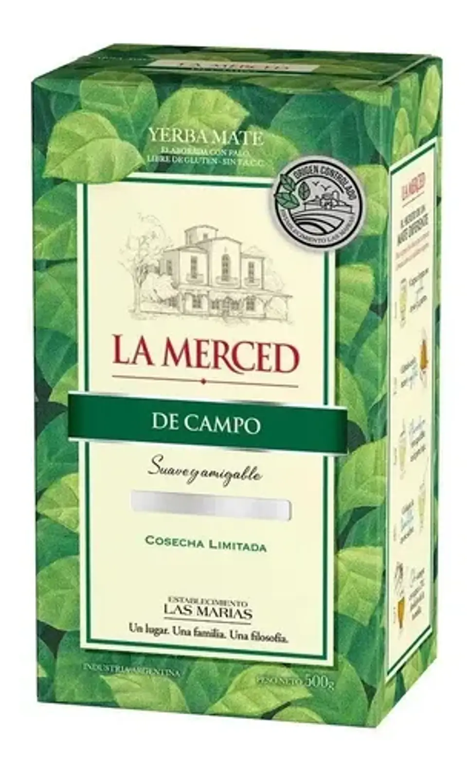Yerba Mate De Campo La Merced 500g C/ Palo Original Sin Tacc La Merced Campo 1