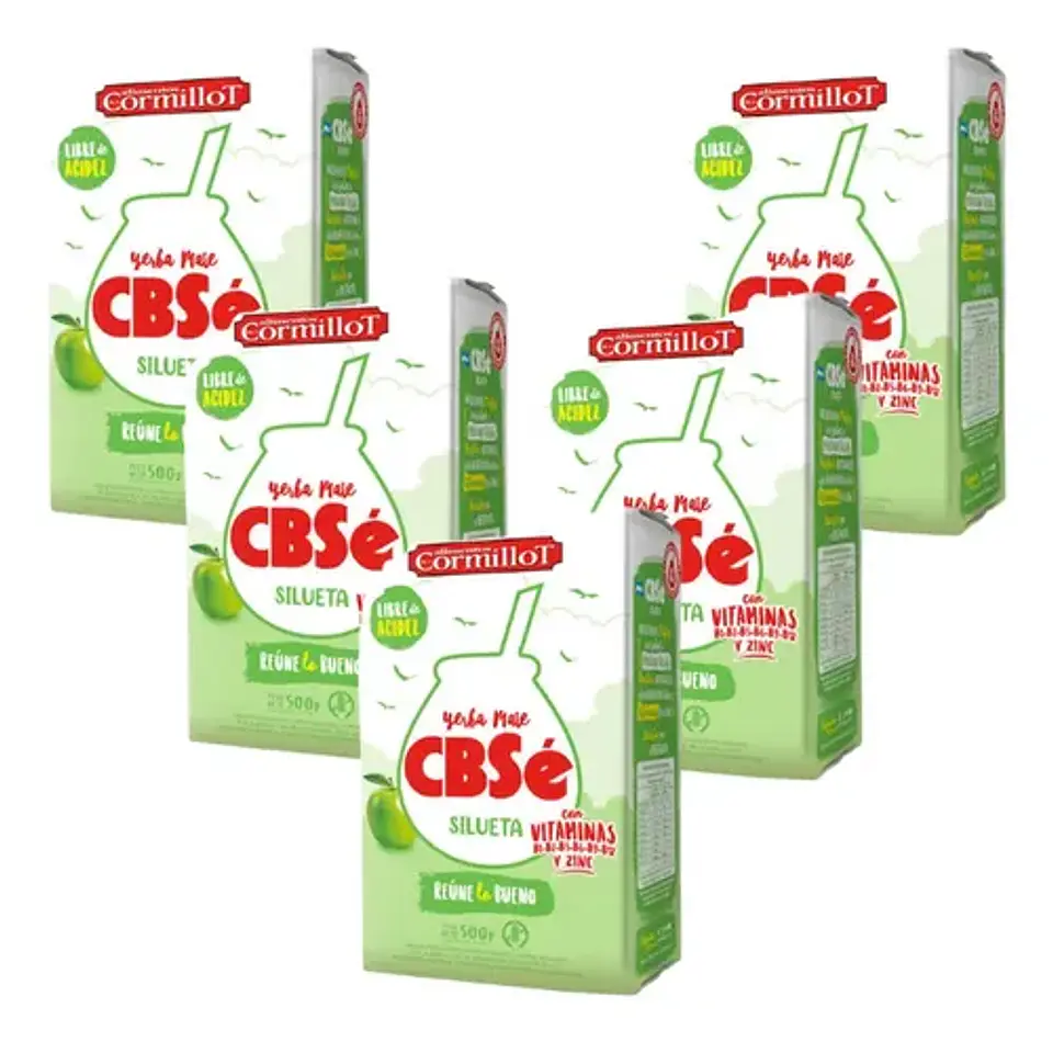Yerba Mate Cbsé Silueta Pack 5x4 500g 3