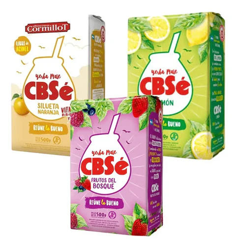 Yerba Mate Cbsé  Silueta Naranja, Limón, F. Del Bosque 500g