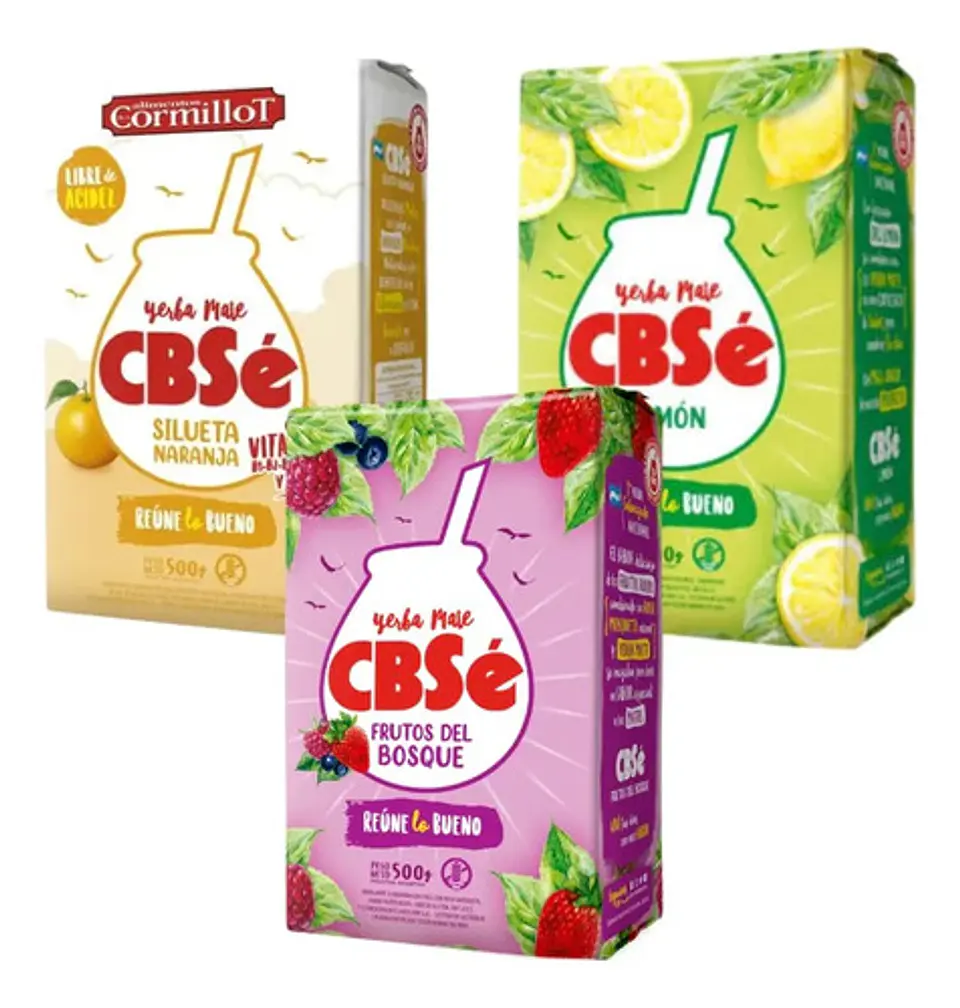 Yerba Mate Cbsé  Silueta Naranja, Limón, F. Del Bosque 500g 1