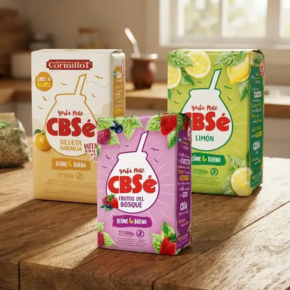 Yerba Mate Cbsé  Silueta Naranja, Limón, F. Del Bosque 500g 2