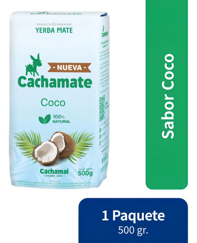 Yerba Mate Cachamate Coco 500g Sin Tacc Cachamate 1