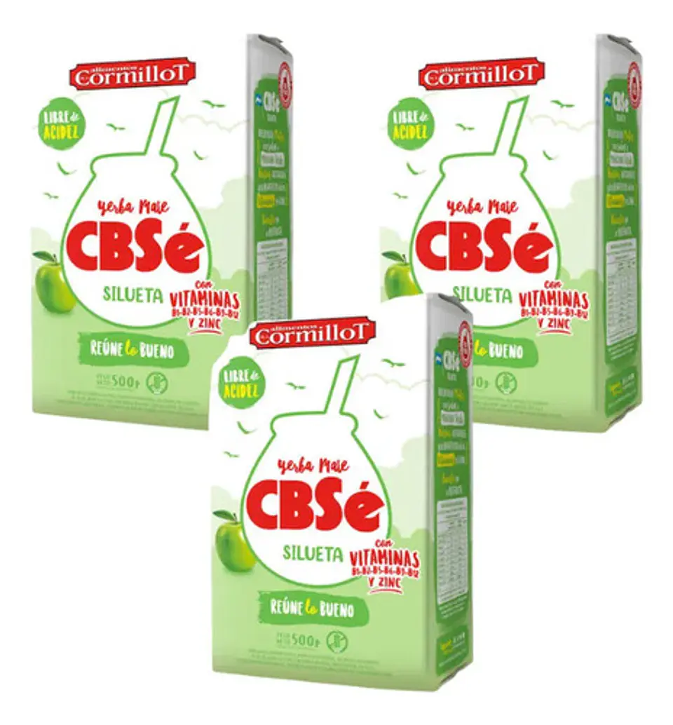 Yerba Mate Cbse Silueta Pack 3x2 500g 3
