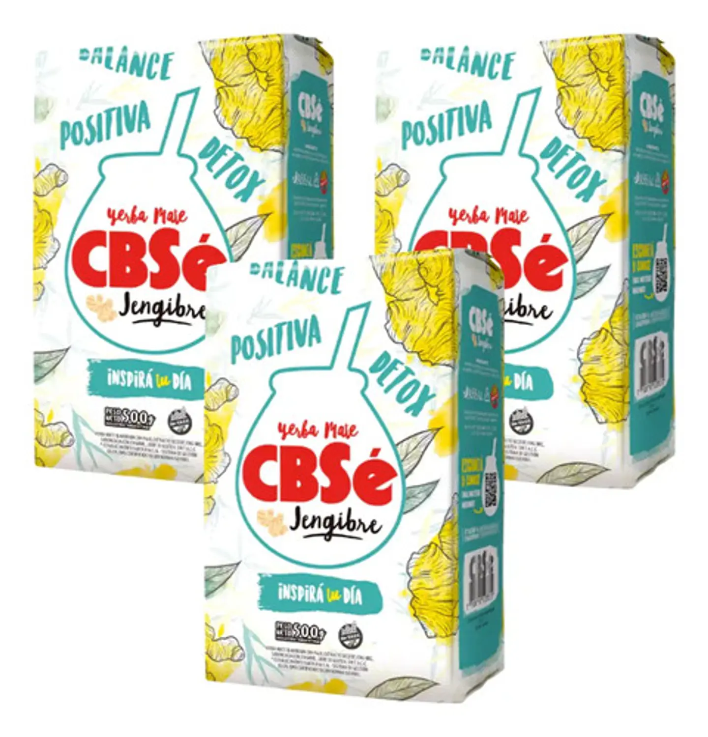 Yerba Mate Cbsé Jengibre Pack 3x2 500g 2