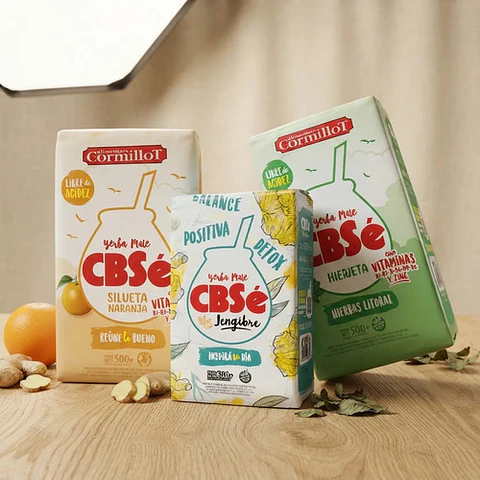 Yerba Mate Cbsé Pack3 Silueta, S. Naranja Y Jengibre 500g
