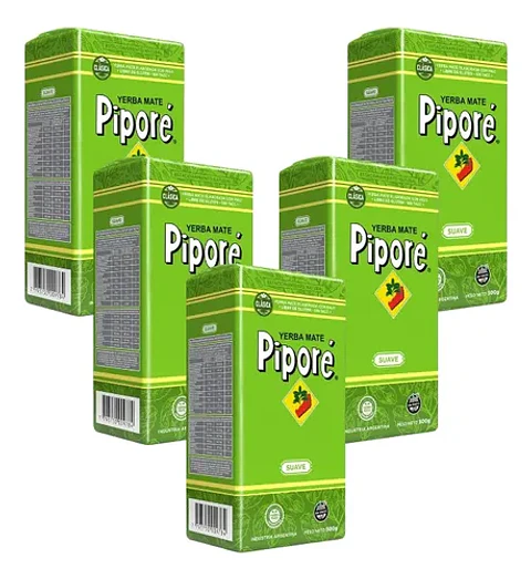 Yerba Mate Piporé Suave Pack 5x4 500g