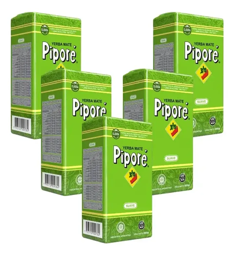Yerba Mate Piporé Suave Pack 5x4 500g 3