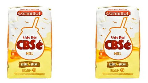 Pack X2u Yerba Cbse Miel Dulce Equilibrio Sin Tacc 500 G Cbse Miel