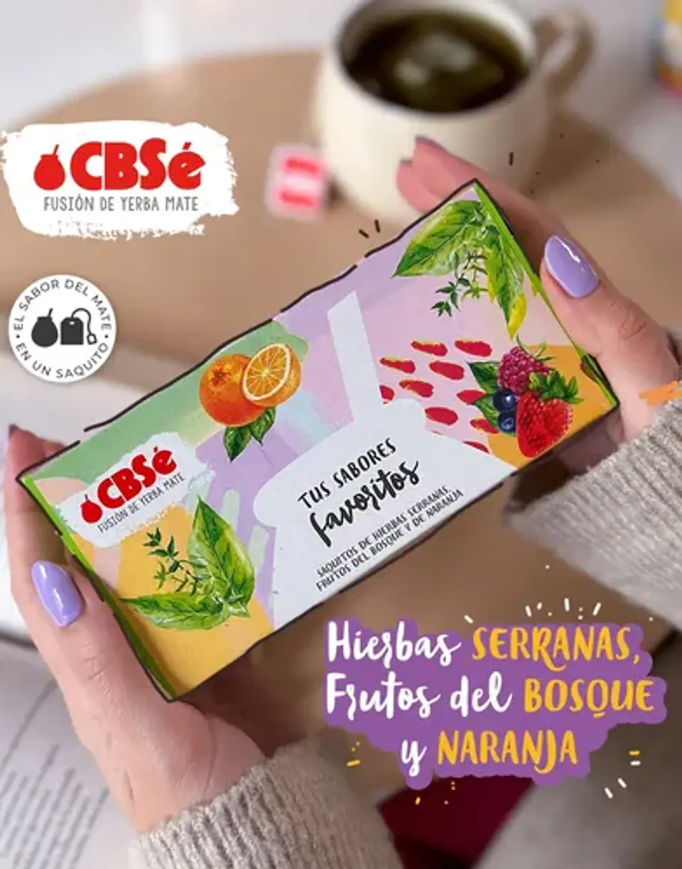 Pack X2 Yerba Mate Saquito Cbsé Sabores Surtidos 50 Unidades 2