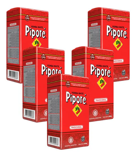 Yerba Mate Piporé Tradicional Pack 5x4 500g