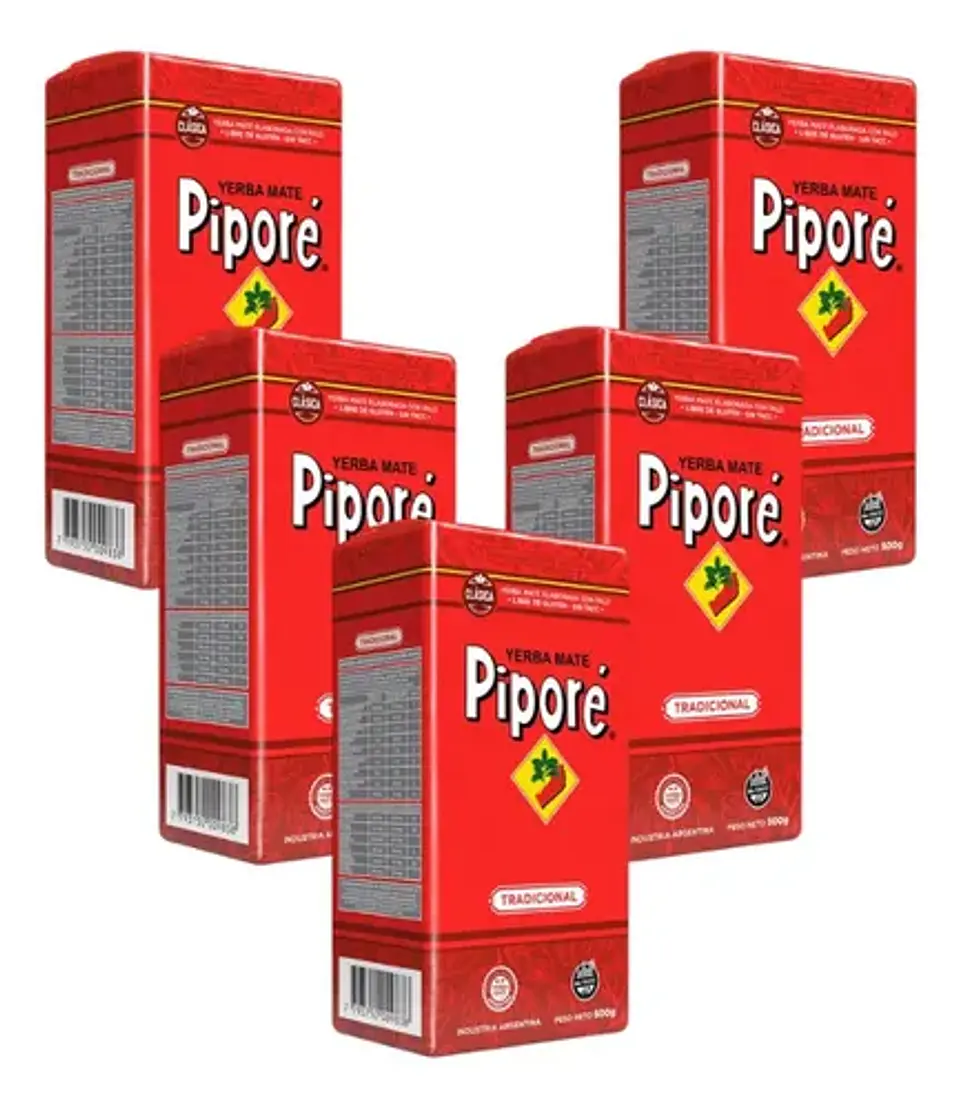 Yerba Mate Piporé Tradicional Pack 5x4 500g 3