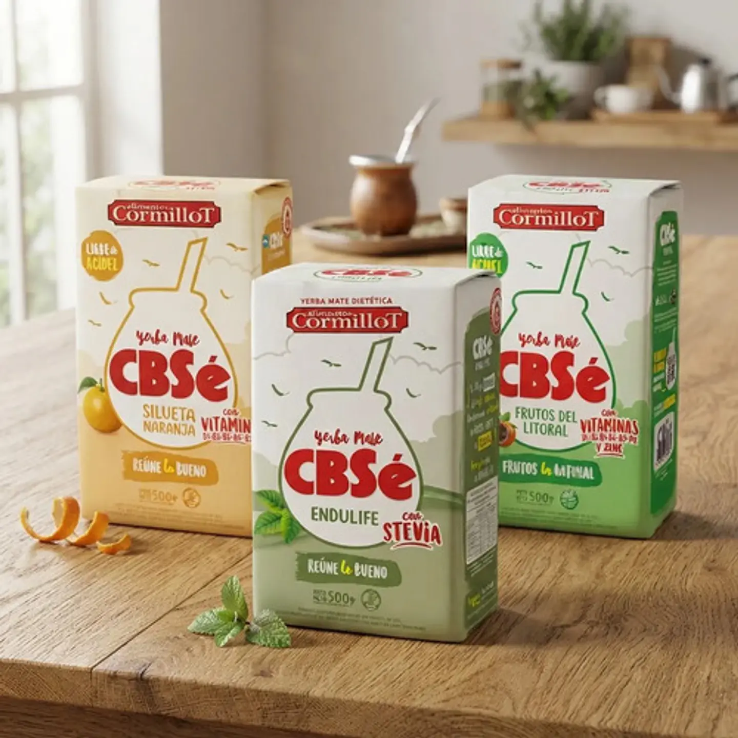 Yerba Mate Cbsé Pack3 S. Naranja, Silueta Y Endulife 500g 2