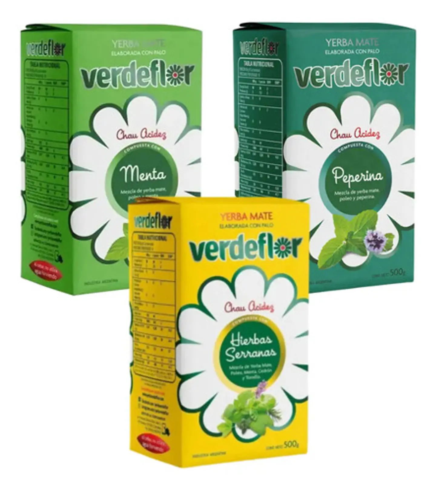 Yerba Mate Verdeflor Menta, Peperina Y Hierbas Serranas 500g 4