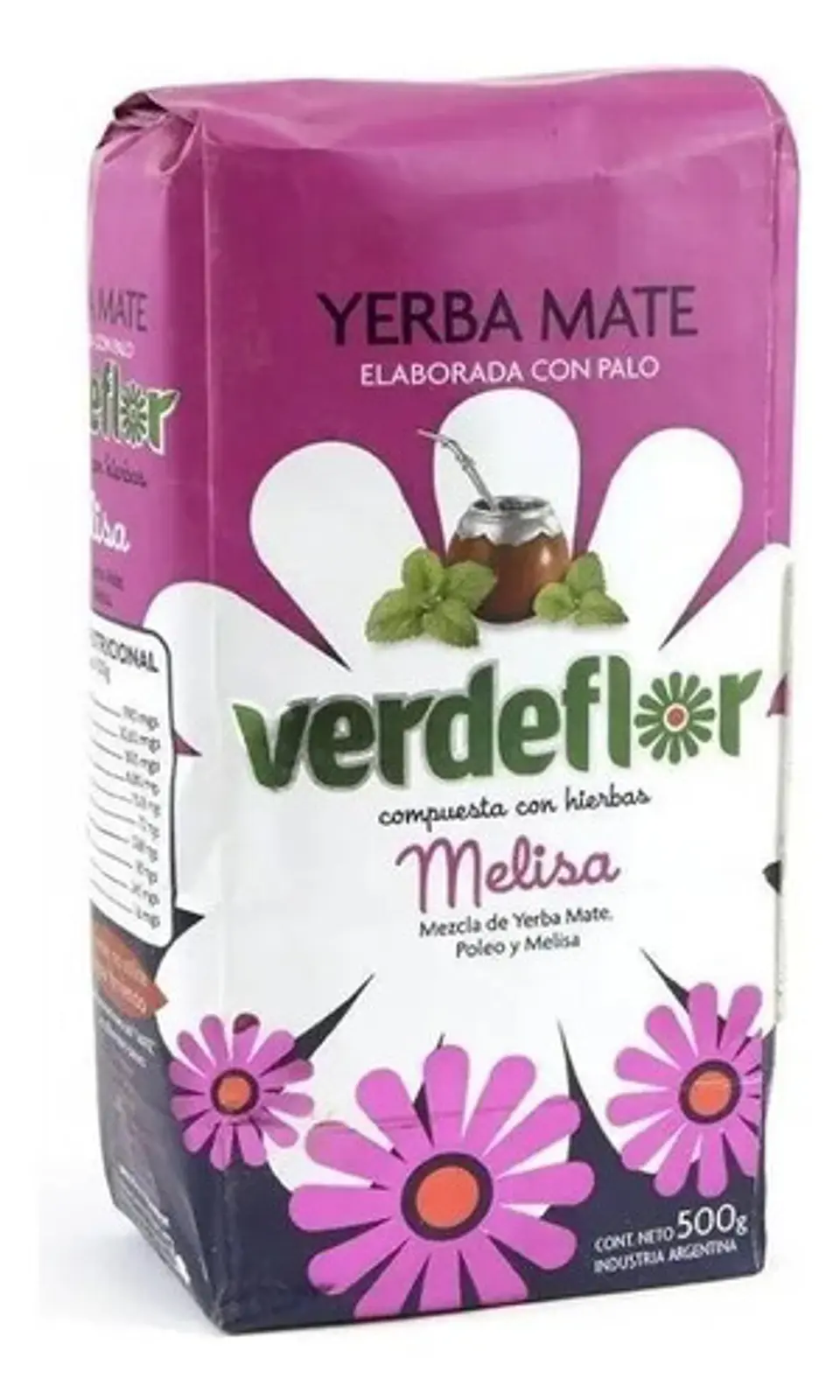 Yerba mate Verdeflor Melisa 500g 2