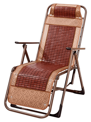 Hermosa Reposera Silla Plegable Hecho De Bambú Natural Og