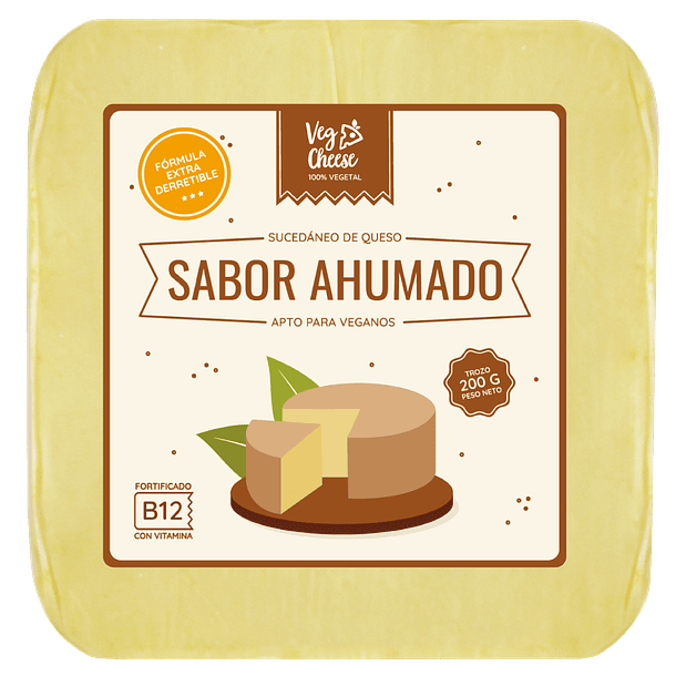 Queso vegetal en trozo sabor ahumado 200g