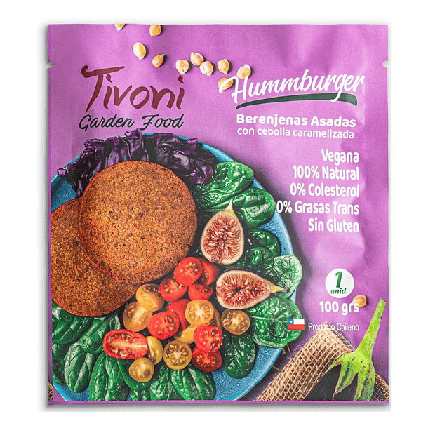 Hamburguesa de Berenjenas 100 grs. Tivoni