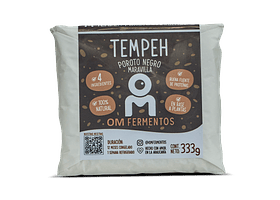 Tempeh de porotos negros 333 grs. OM Fermentos