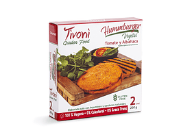 Hamburguesa Tomate y albahaca 2 UNDS 200 grs. Tivoni
