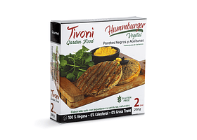 Hamburguesa porotos negros y aceitunas 2 Unds. 200 grs. Tivoni