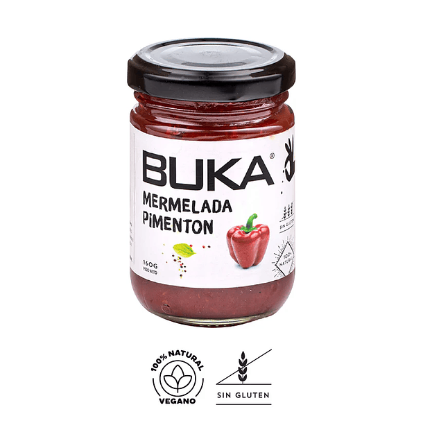 Mermelada Pimentón Rojo 160g BUKA 1