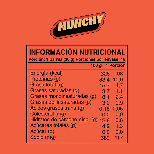 Wild Protein Munchy Chocolate Maní 16 unds. 2