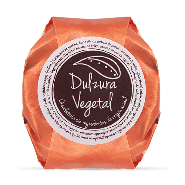 Alfajor premium relleno de chocolate blanco 35 grs. Dulzura Vegetal