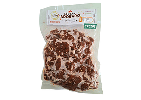 Seitán Adobado en trozos 500 grs. Trilogía Veg