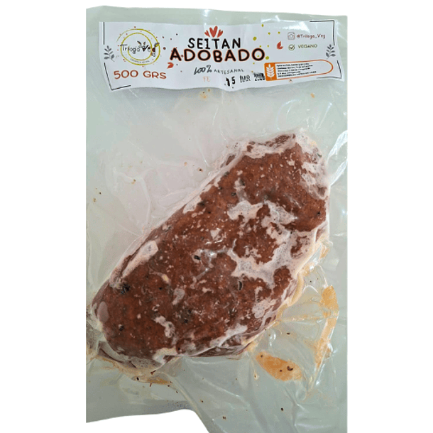 Seitán Adobado entero 500 grs. Trilogía Veg