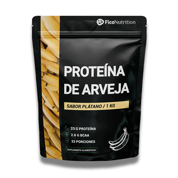 Proteína Vegetal De Arveja Sabor Plátano 1 Kg FicoNutrition 1