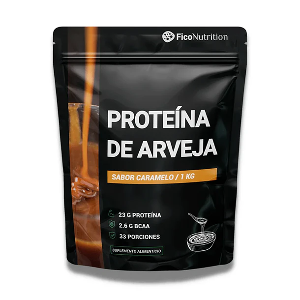 Proteína Vegetal De Arveja Sabor Caramelo 1 Kg FicoNutrition 1