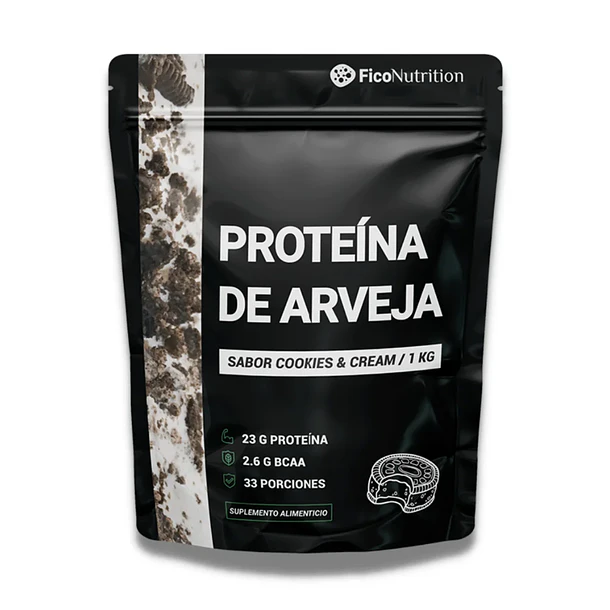 Proteína Vegetal de Arveja Sabor Cookies & Cream 1 KG FicoNutrition 1