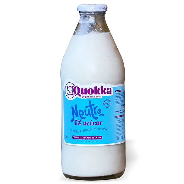 Yogurt vegano de coco neutro 1 litro Quokka