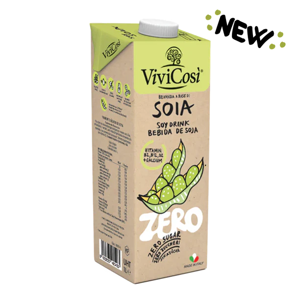 Leche de soya sin azúcar 1 litro Vivicosi 
